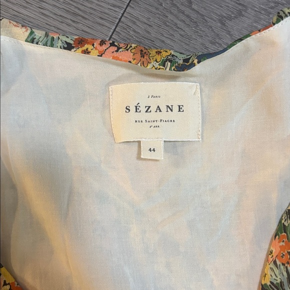 Sézane Floral Drawstring Mini Dress - Picture 2 of 4